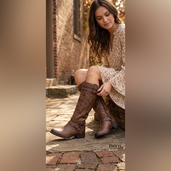 Born Shoes - Born Brown Over-the-Knee Leather Boots